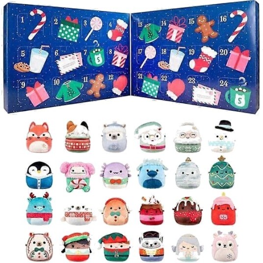 Micromallows Myke og Søte Marshmallow 24 Dagers Julekalender PVC materiale Inkluderer Leker