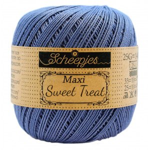 Scheepjes Maxi Sweet Treat Garn Unicolor 261 Capri Blå