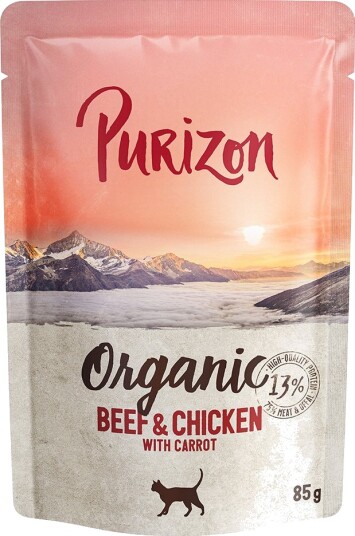 Purizon Våtfôr Økologisk Øko Og Øko Med Øko Gulrot Kylling Okse 6 X 85 G