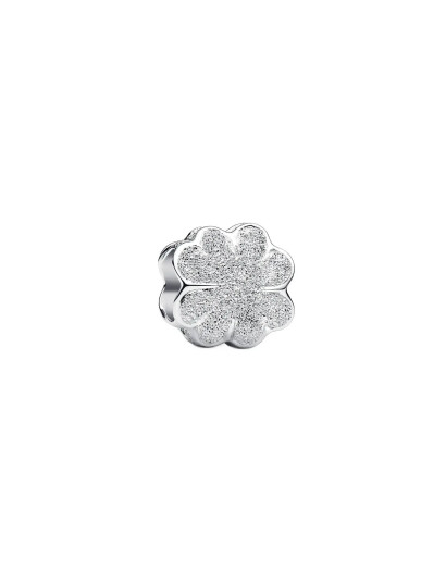 Pandora Textured Clover Mini Charm Silver ONE SIZE Pandora Textured Clover Mini Charm Silver ONE SIZE