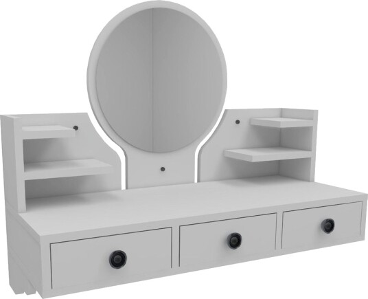 Hines Sminkebord 90 cm - Hvit