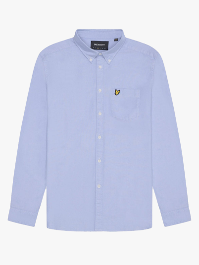 Lyle & Scott Plain Oxford Shirt Blå XXL