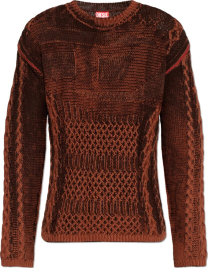 Diesel Herre Strikkevarer Brun 2XL,