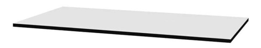 Vikingbad HPL Benkeplate Tosidig Hvit Matt og Blank 100cm