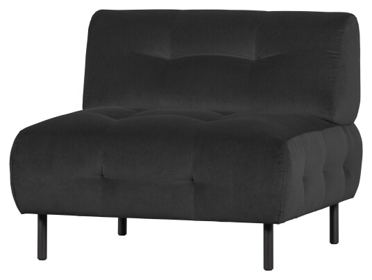 WOOOD Lloyd Lenestol u/armlen, Matt cast iron velour Unoliving