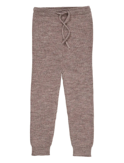 Copenhagen Colors Merino Classic Rib Leggings W. Drawstrings Brown 122 Copenhagen Colors Merino Classic Rib Leggings W. Drawstrings Brown 122