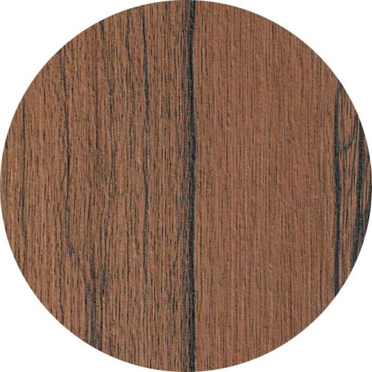 Stable Table OnTop Compact Laminate bordplate Teak med svart kjerne 80 cm Natur