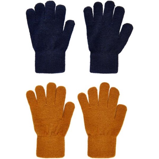 CeLaVi Fingervanter Magic 2-Pack Pumpkin Spice 7-12 år
