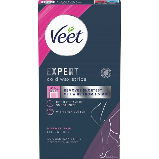 Veet Expert Cold Wax Strips Kropp & Ben 20stk Veet Expert Cold Wax Strips Kropp & Ben 20stk