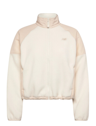New Balance High Pile Fleece Jacket - Beige - L