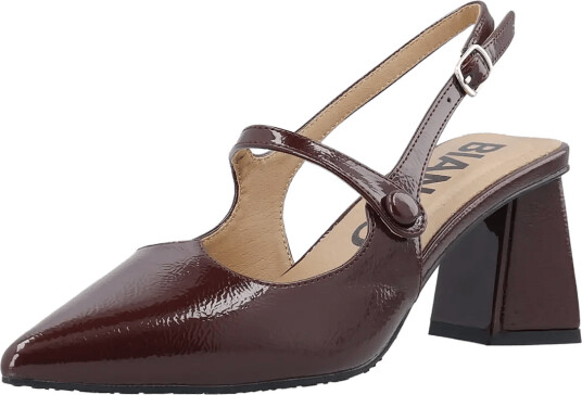 Bianco Biamaralyn Heart Mary Jane Slingback Faux Leather Burgundy 36 Bianco Biamaralyn Heart Mary Jane Slingback Faux Leather Burgundy 36