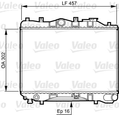 VALEO 730436 Radiator motorkjøling VALEO 730436 Radiator motorkjøling