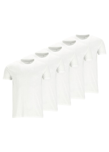 Denim Factory Core Tee 5 Pack White S T Shirts