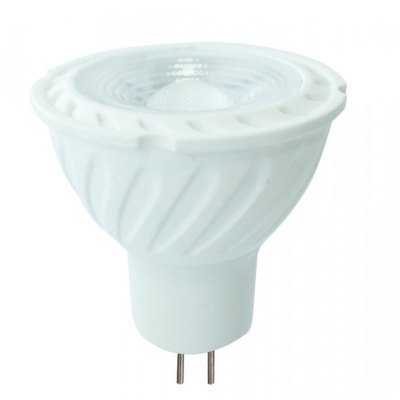 V-Tac 6,5W LED spotpære - Samsung LED chip, 12V, MR16 / GU5.3 - Dimbar : Ikke dimbar, Kulør : Varm