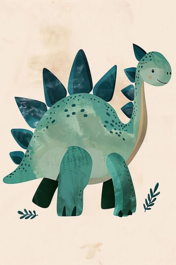 Namly Design Plakat Dinosaur Illustrasjon POSTERYFPFVR
