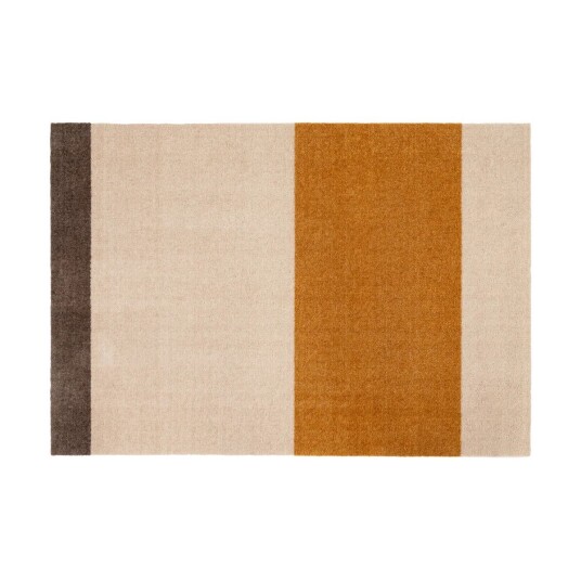 tica copenhagen Stripes by tica, horisontal, entréteppe Ivory-dijon-brown, 90 x 130 cm