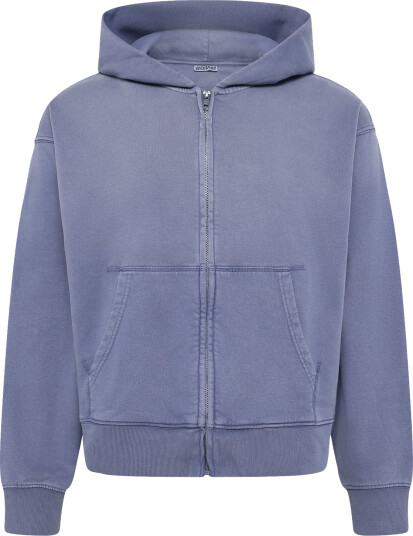 Weekday Vic Boxy Zip Hoodie - Navy - M