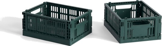 Hay Colour Crate Mini Oppbevaring 2 pk Dark Green