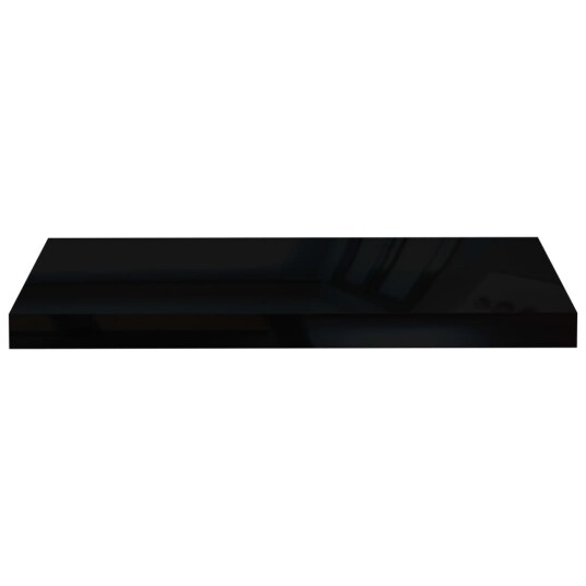 vidaXL Flytende vegghyller 4 stk h?yglans svart 60x23,5x3,8 cm MDF