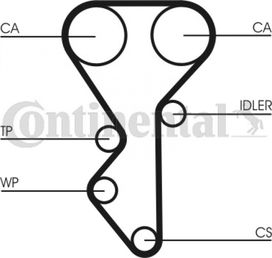 Registerrem CONTITECH CT955 Registerrem CONTITECH CT955