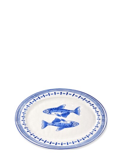 Familianna Seafruit Oval Plate - Blue - ONE SIZE