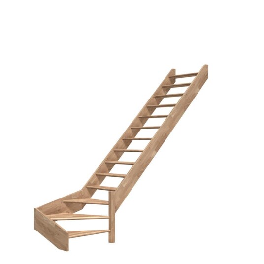 Plassbesparende Trapp Dolle Paris 1/4 Sving uten Rekkverk