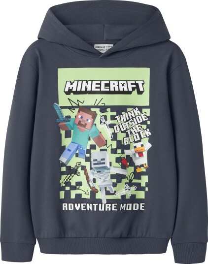 Name It Nkmsalva Minecraft Nreg Sweat Wh Bru Bfu OMBRE BLUE 158 164