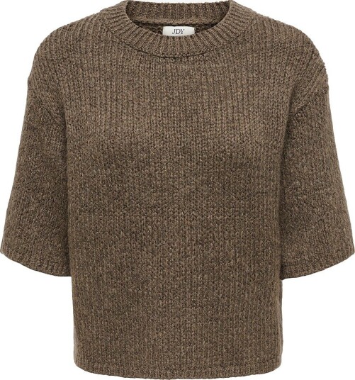 JDY   Genser Jdylinea S/S Pull O Neck Knt   Brun