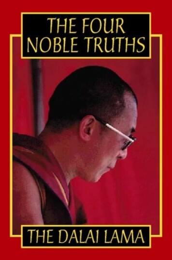 The Four Noble Truths Av His Holiness The Dalai Lama