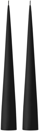 Ester & Erik kjeglelys 37 cm 2 stk. matt Velvet black 95