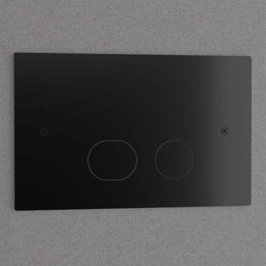 Primy Steel Style betjeningsplate Hel- og halvspyling, Shadow Primy Steel Style betjeningsplate Hel- og halvspyling, Shadow