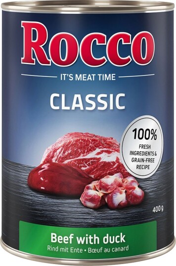 Rocco Våtfôr Classic Storfekjøtt Med And 12 X 400 G