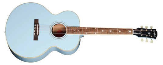 Epiphone J-180 Ls Frost Blue Med Hardcase