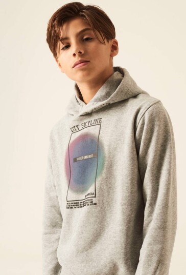Garcia T23660 Boys Hoodie Grey Melee (176 /16 år)
