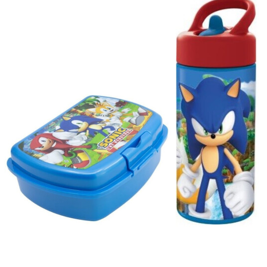 Stor Sandwich Box + Sipper Water Bottle 410ml. Sonic Stor Sandwich Box + Sipper Water Bottle 410ml. Sonic