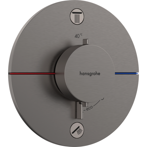 Hansgrohe ShowerSelect Comfort S dusjbatteri, sort krom Hansgrohe ShowerSelect Comfort S dusjbatteri, sort krom