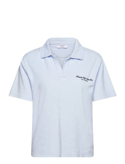 Sporty & Rich Eden Script Terry Polo Blue XL