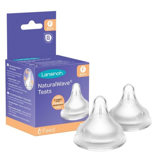 Lansinoh NaturalWave Flasketut Rask Flyt, 2 stk. Lansinoh NaturalWave Flasketut Rask Flyt, 2 stk.