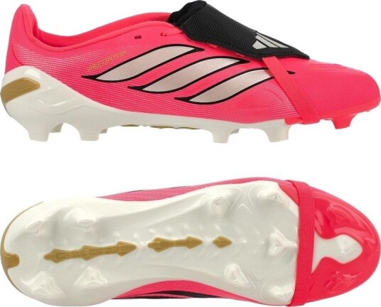 adidas Predator League Fold over Tongue Fg Road To Glory Solar Turbo/thermal Chrome/svart Barn Gress (Fg) størrelse 30