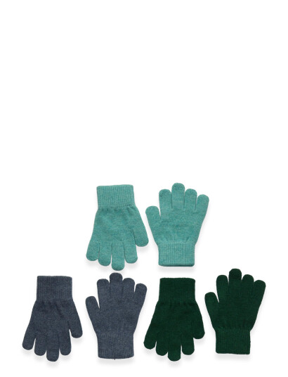 mikk-line Magic Gloves 3 Pack - Navy - 8-16Y mikk-line Magic Gloves 3 Pack - Navy - 8-16Y