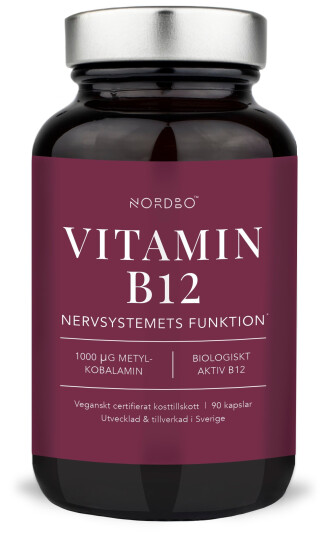 NORDBO - B12 Vegan 90 Capsules NORDBO - B12 Vegan 90 Capsules
