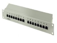 S-Conn 75061, RJ-45, CAT5e, Grå, Rackmontering, 1U