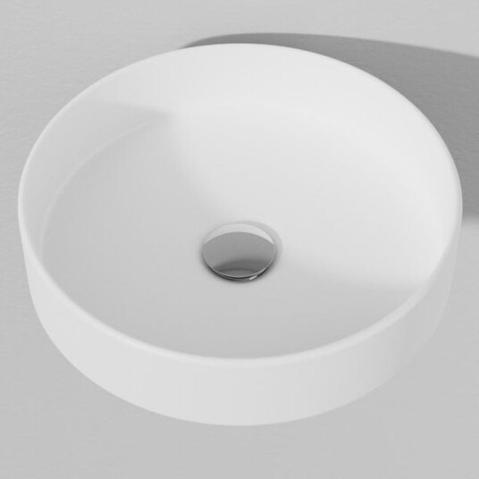 INR Iconic Nordic Rooms AIR Soak Porselen Ø390mm H110mm Matte White INR-360014