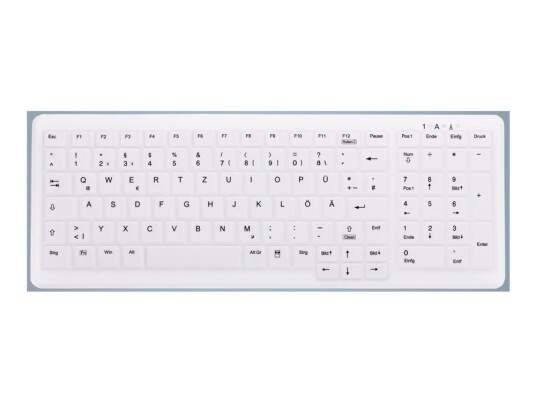 Active Key Medicalkey Ak-C7000 - Tastaturdeksel - Exchangeable Membrane German Layout - Hvit - For Compactkey Ak-440  Industrialkey Ak-4100 Ak-4400-G