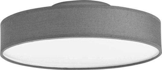 Lindby LED-stoff-taklampe Saira, 30 cm, grå