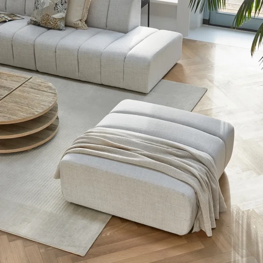 Riviera Maison Dazzle Fotskammel antique white