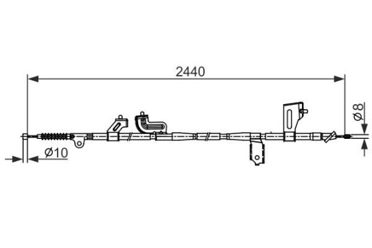 Bremsewire BOSCH 1 987 482 425