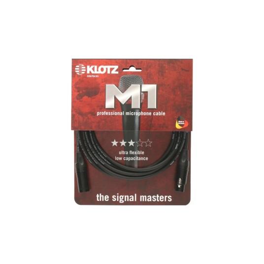 Klotz M1 Professional Microphone Cable Sort Klotz Xlr 15m Klotz M1 Professional Microphone Cable Sort Klotz Xlr 15m