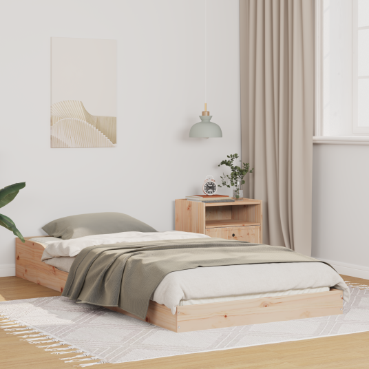 Sengestamme Brun 90 x 200 cm Furu tre