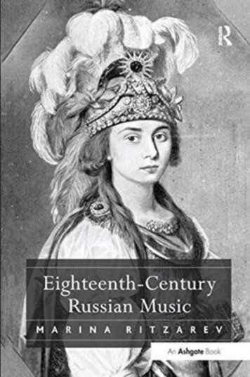 Eighteenth Century Russian Music